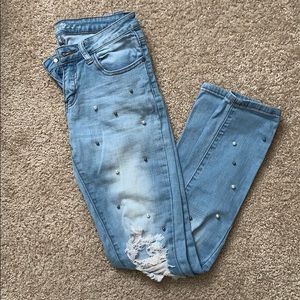 Machine nouvelle mode Beaded Skinny Jeans